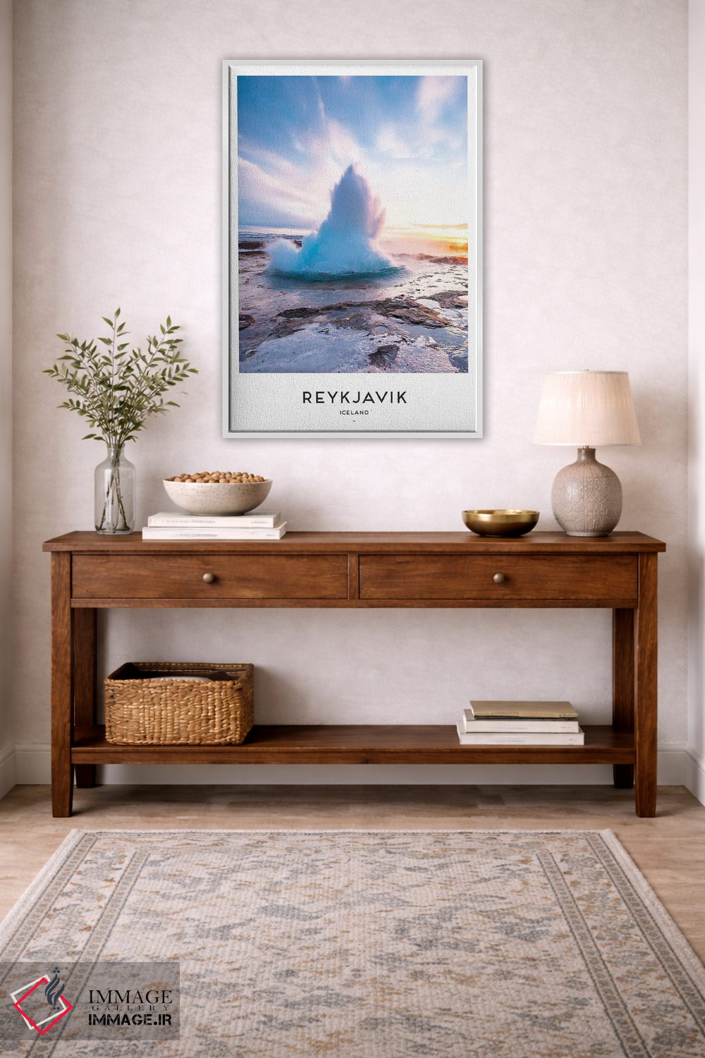تابلو دکوراتیو ریکیاویک ایسلند اثر نائومی دیویس - D2W