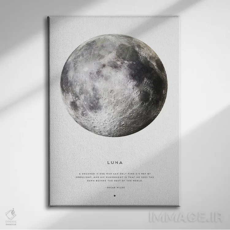 تابلو دکوراتیو لونا اثر نائومی دیویس - نمای روبهرو روی دیوار