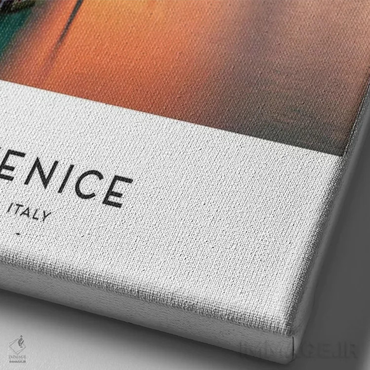 تابلو دکوراتیو ونیز ایتالیا اثر نائومی دیویس - نمای نزدیک بافت بوم