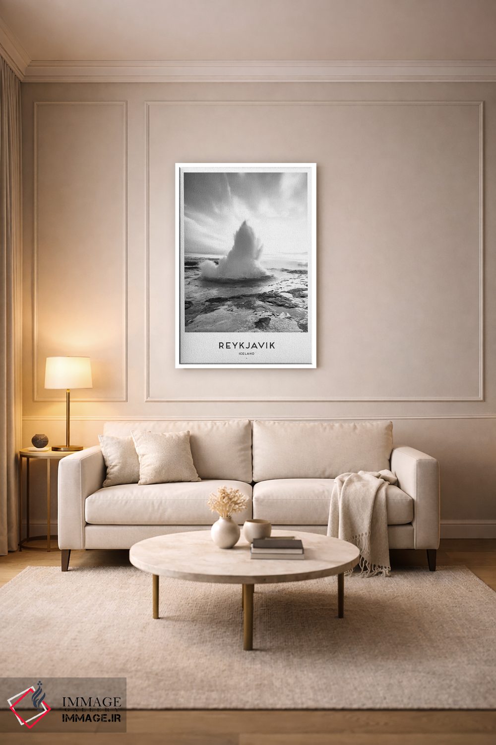 تابلو دکوراتیو ریکیاویک ایسلند اثر نائومی دیویس - D3W