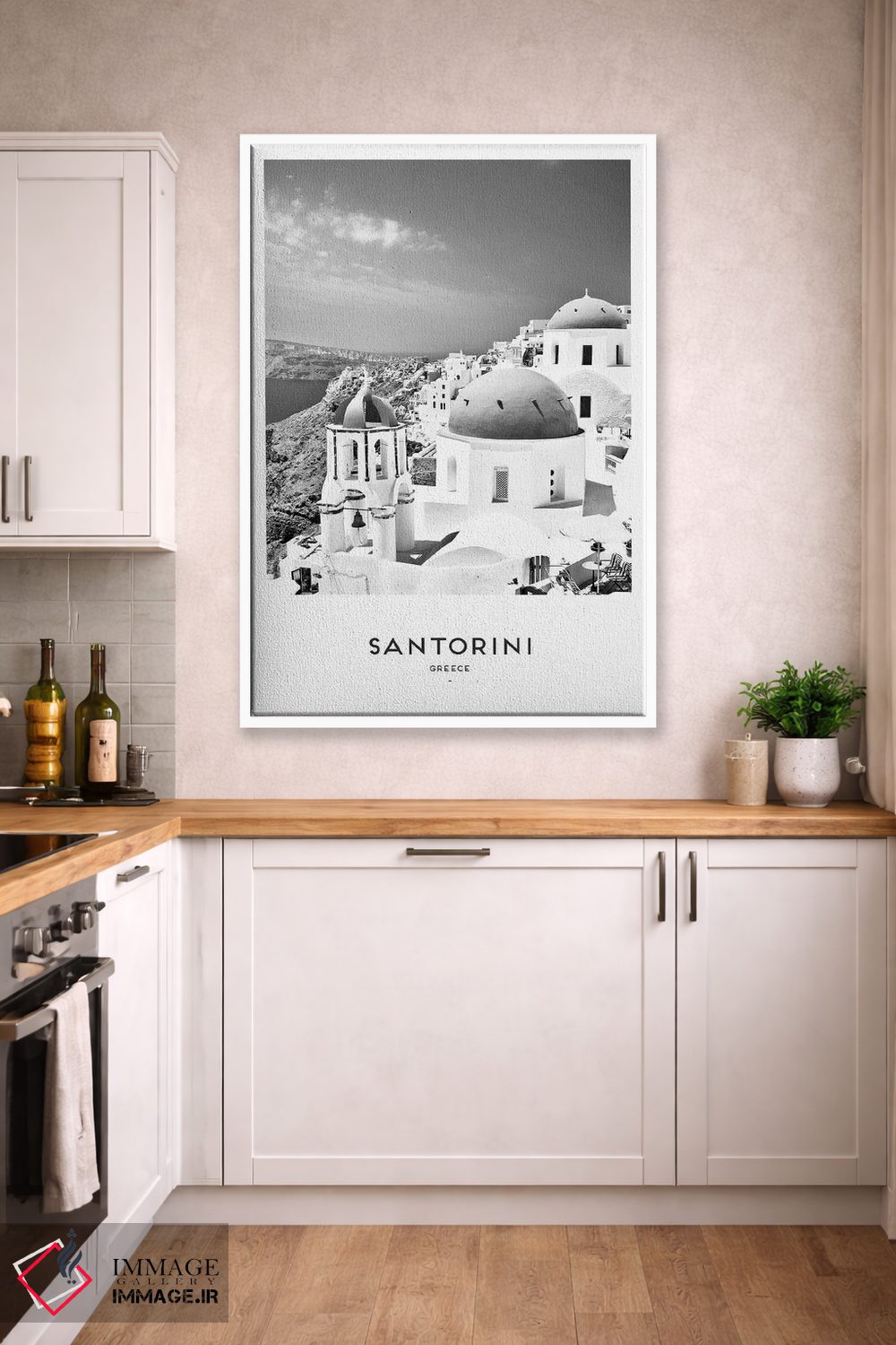 تابلو دکوراتیو سانتورینی یونان اثر نائومی دیویس - D2W