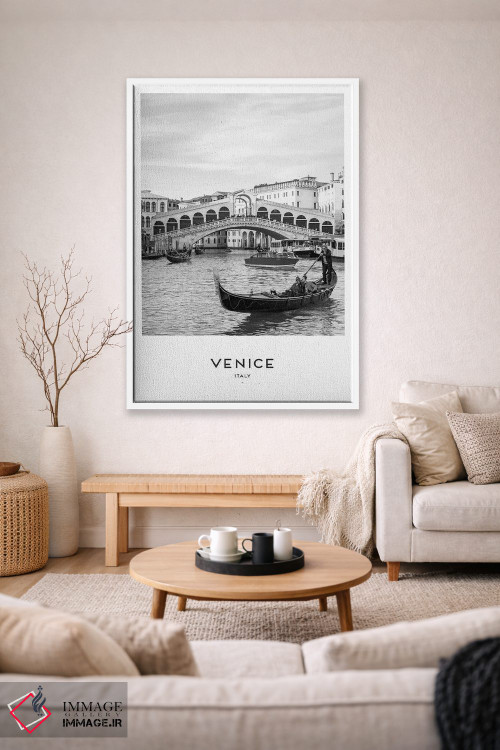 تابلو دکوراتیو گوندولا ونیز اثر نائومی دیویس - D1W