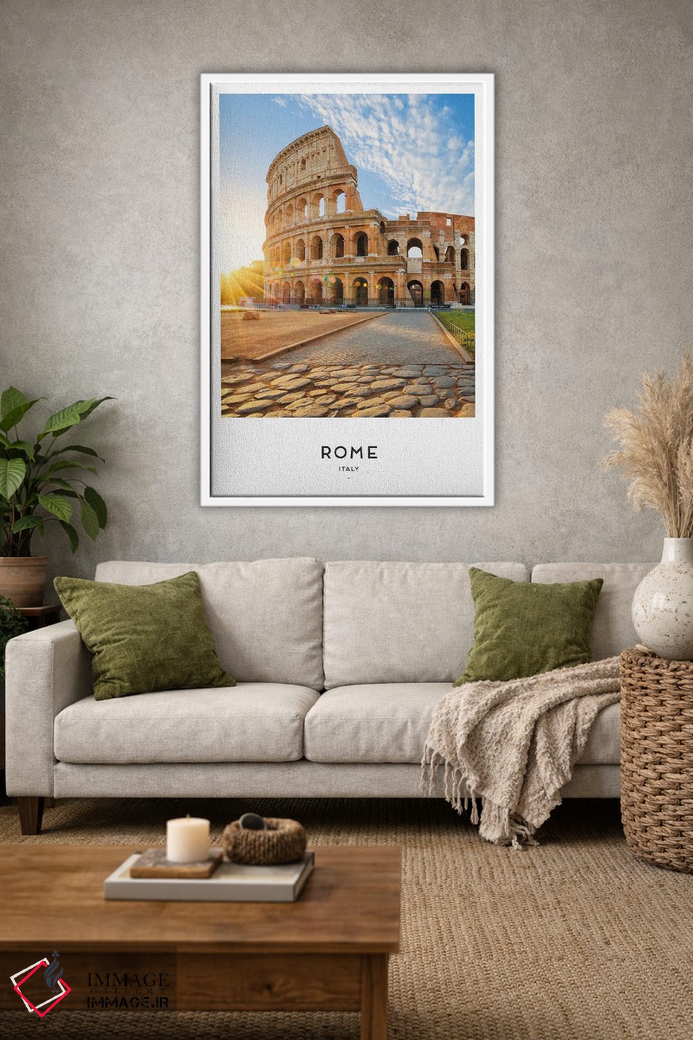 تابلو دکوراتیو رم ایتالیا اثر نائومی دیویس - D1W