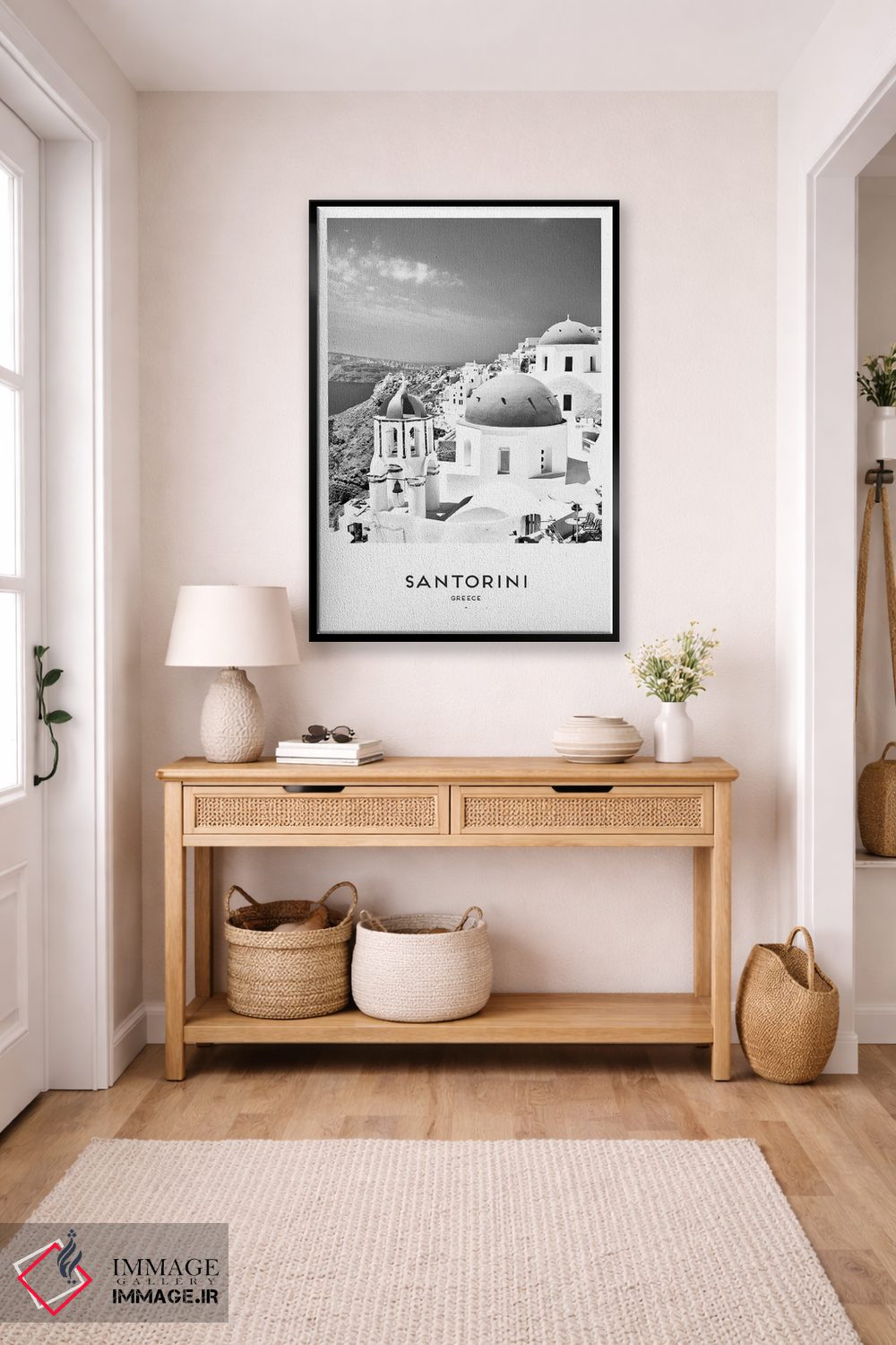 تابلو دکوراتیو سانتورینی یونان اثر نائومی دیویس - D5B