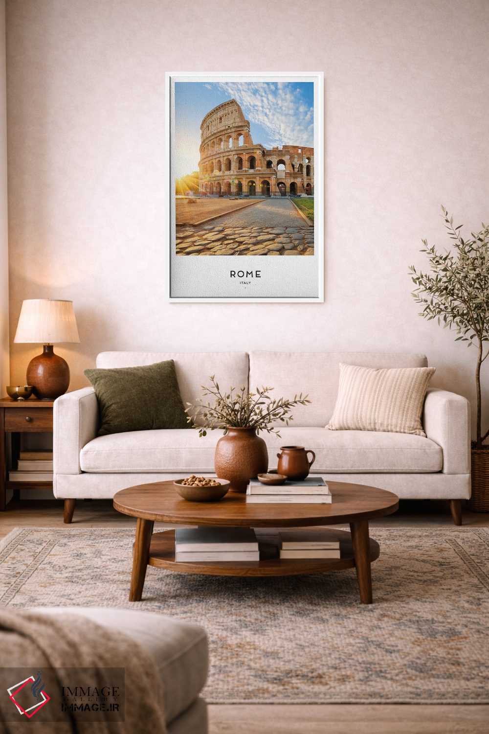 تابلو دکوراتیو رم ایتالیا اثر نائومی دیویس - D3W