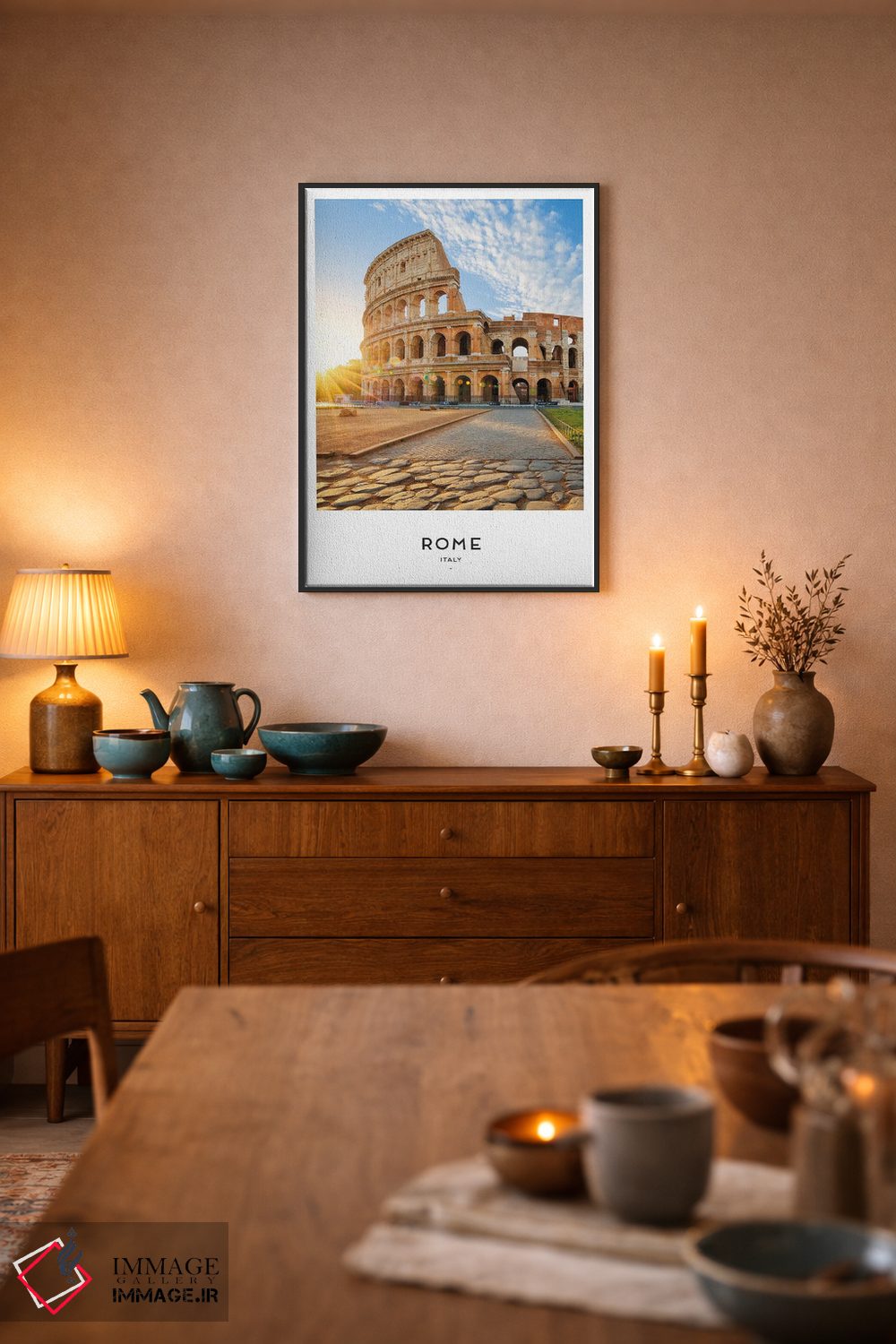 تابلو دکوراتیو رم ایتالیا اثر نائومی دیویس - D5B