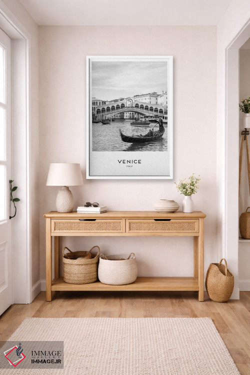 تابلو دکوراتیو گوندولا ونیز اثر نائومی دیویس - D6W