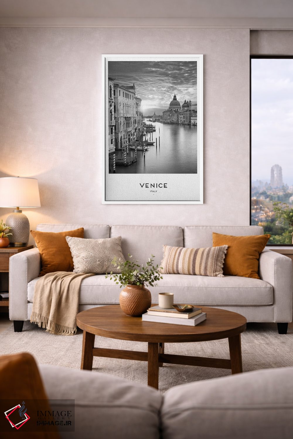 تابلو دکوراتیو ونیز ایتالیا اثر نائومی دیویس - D5W