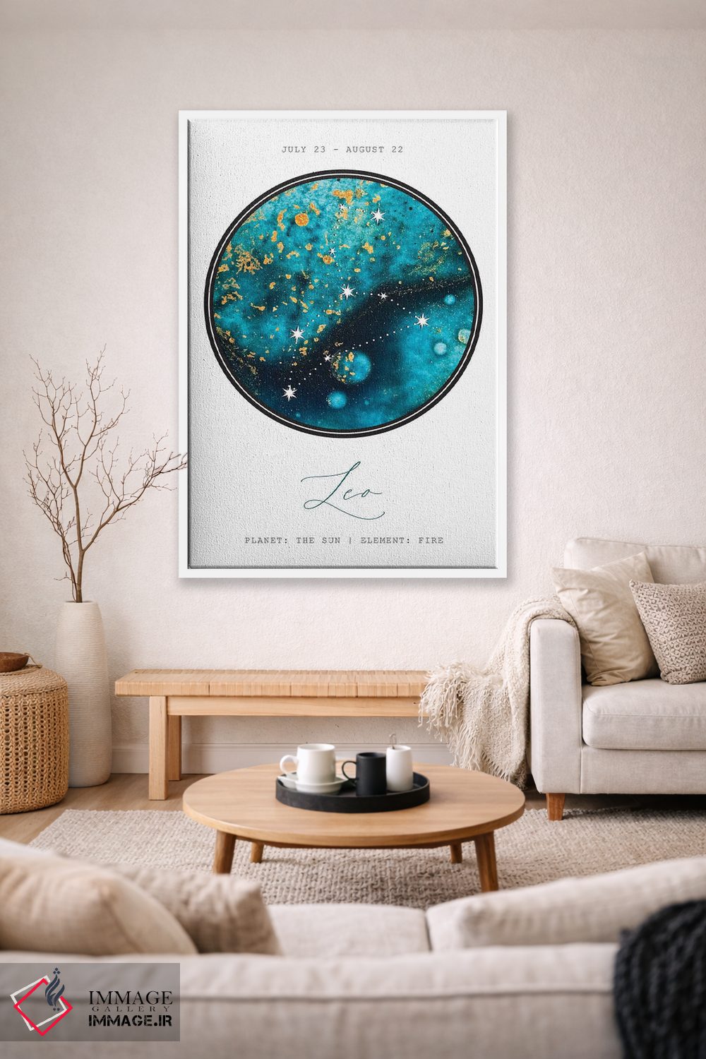 تابلو دکوراتیو صورت فلکی اسد اثر نائومی دیویس - D1W