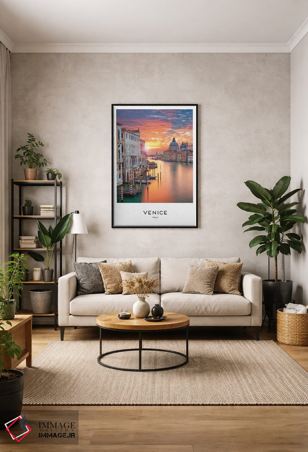 تابلو دکوراتیو ونیز ایتالیا اثر نائومی دیویس - D1B