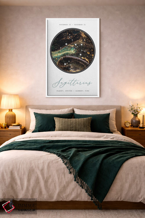 تابلو دکوراتیو صورت فلکی قوس اثر نائومی دیویس - D2W