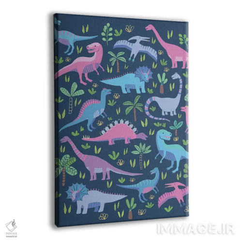 تابلو دکوراتیو بازی دایناسوری ۳ اثر نانسی مک کنزی - نمای پرسپکتیو محصول