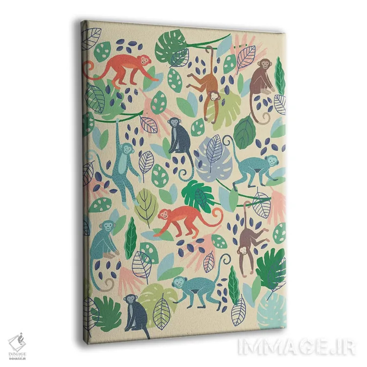 تابلو دکوراتیو دوستان جنگلی ۴ اثر نانسی مک کنزی - نمای پرسپکتیو محصول