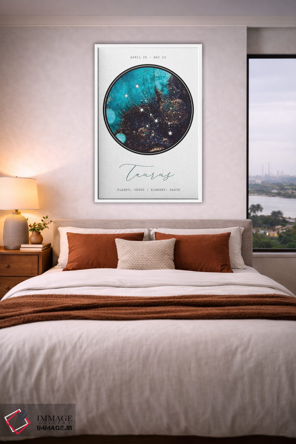 تابلو دکوراتیو صورت فلکی ثور اثر نائومی دیویس - D3W