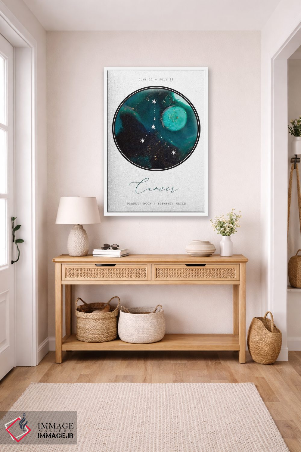 تابلو دکوراتیو صورت فلکی سرطان اثر نائومی دیویس - D5W