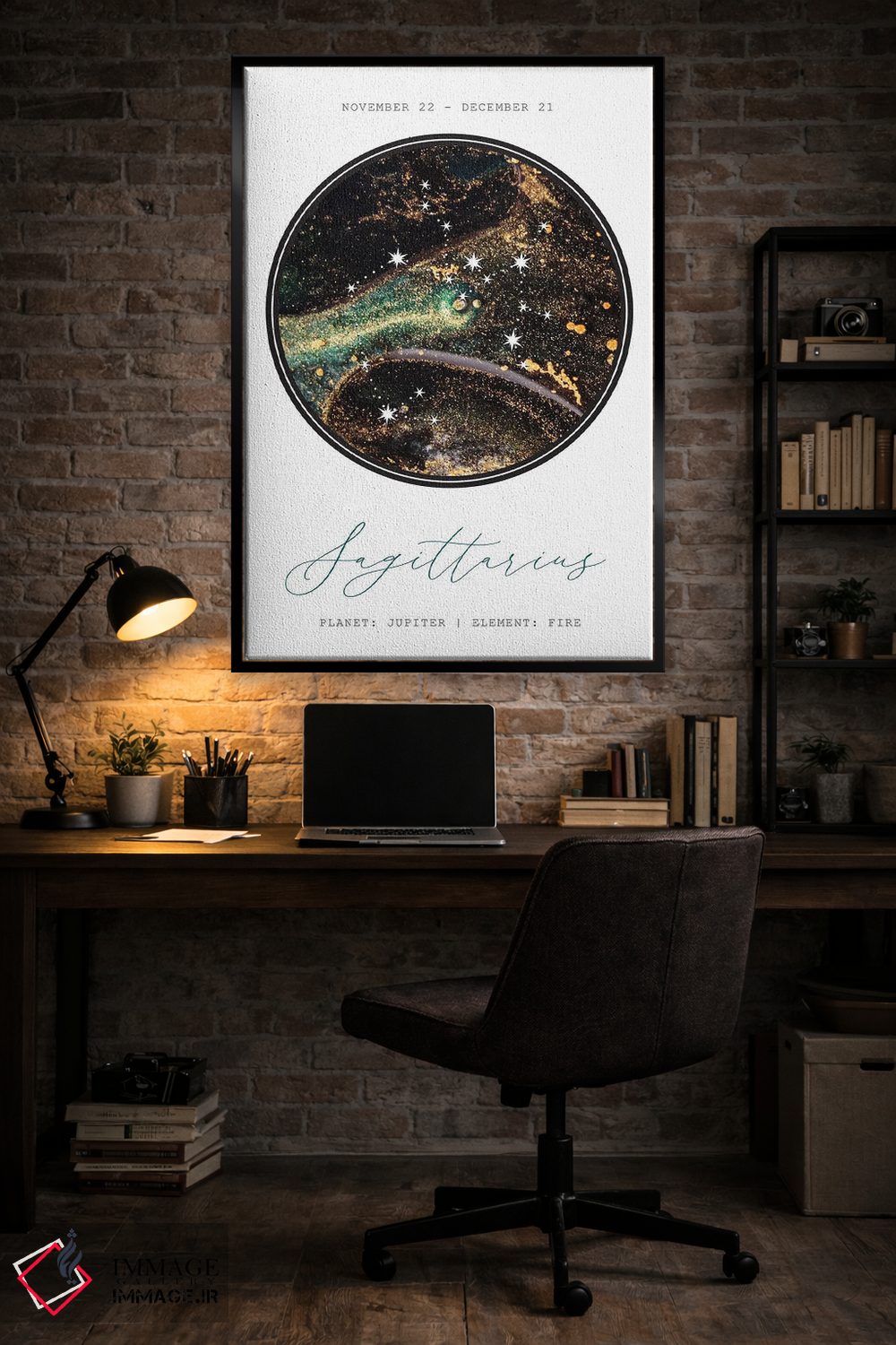 تابلو دکوراتیو صورت فلکی قوس اثر نائومی دیویس - D5B