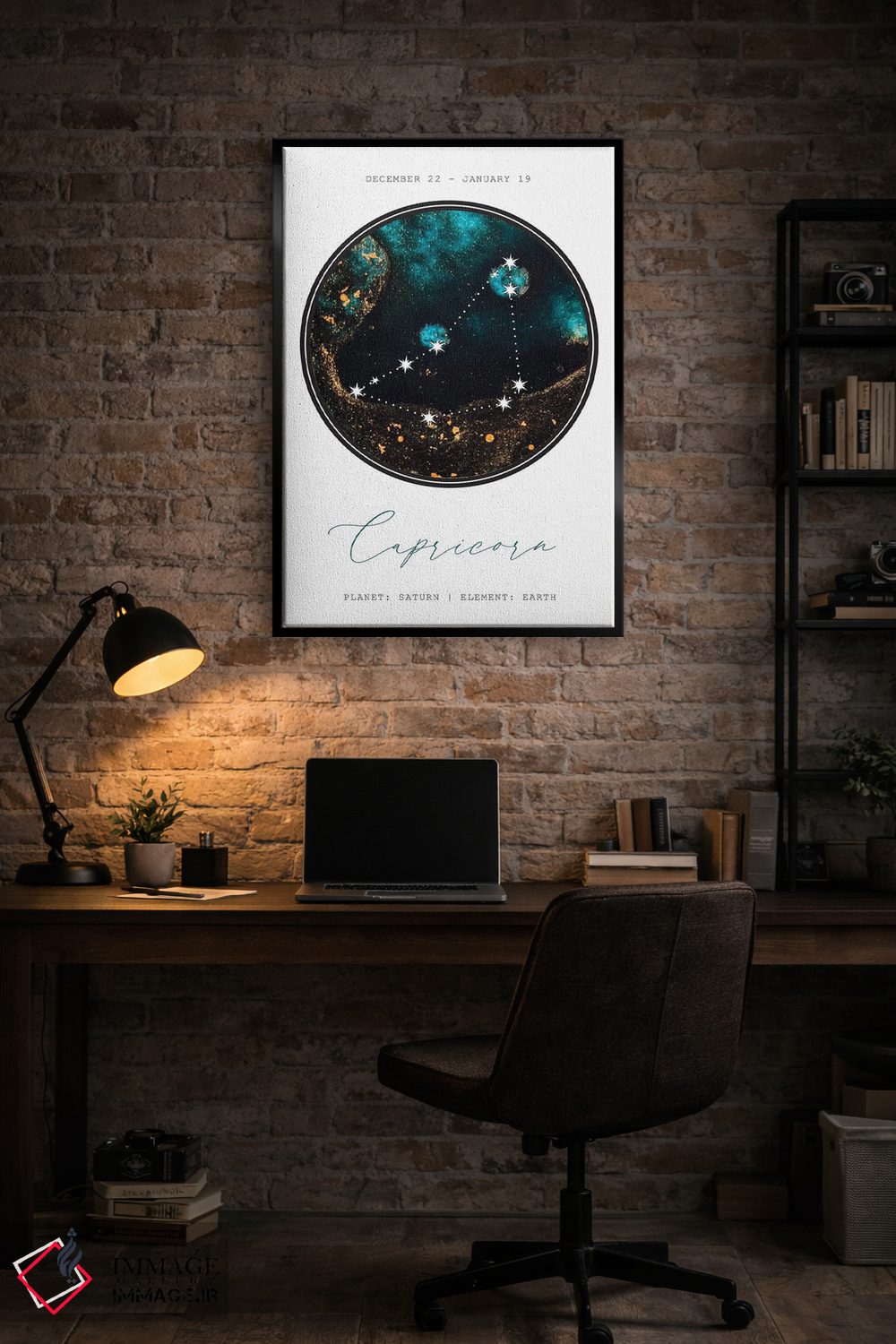 تابلو دکوراتیو صورت فلکی جدی اثر نائومی دیویس - D5B