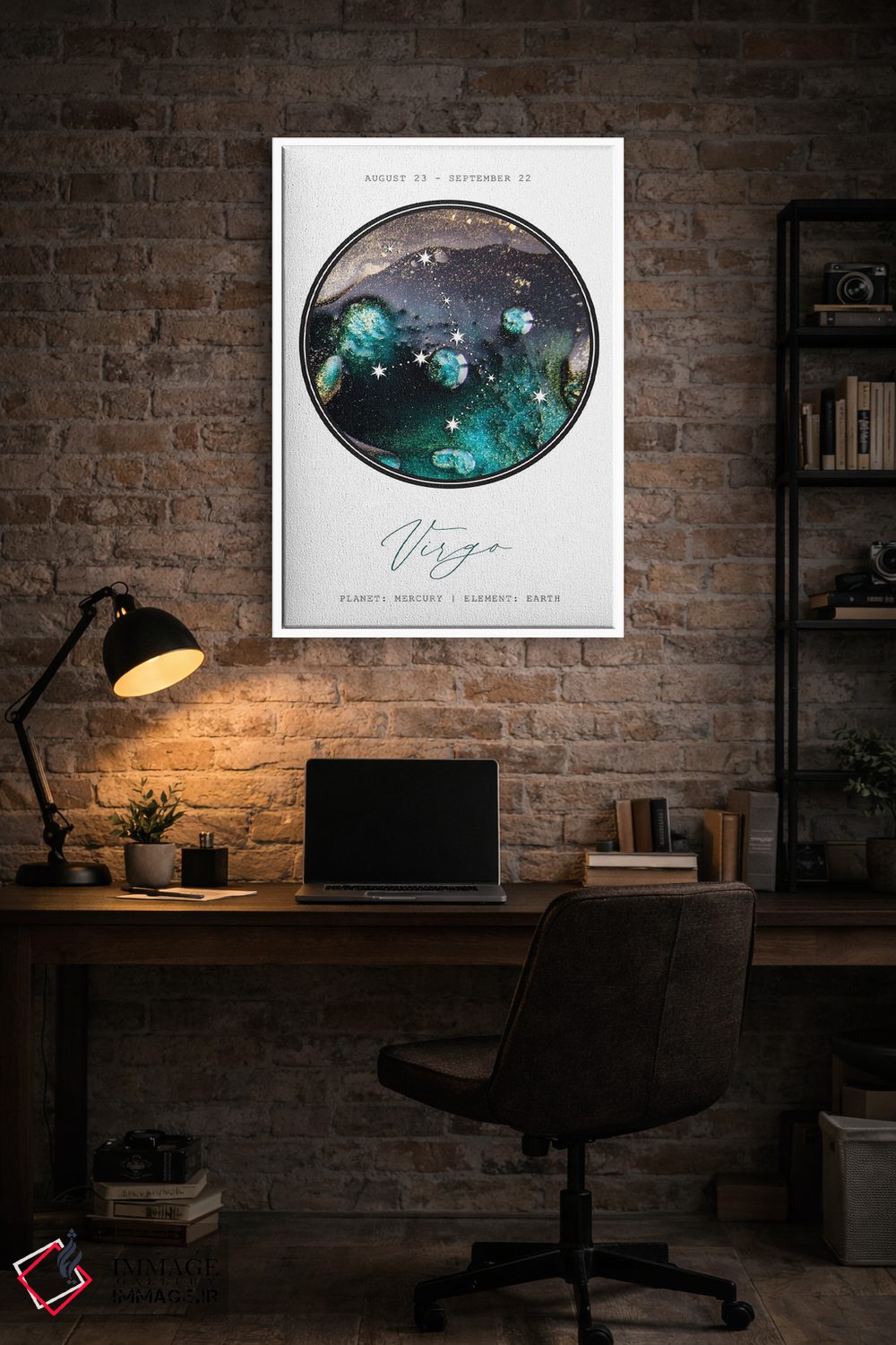 تابلو دکوراتیو صورت فلکی سنبله اثر نائومی دیویس - D3W
