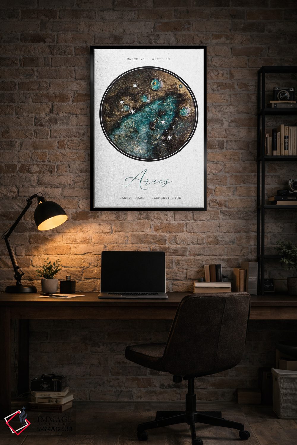 تابلو دکوراتیو صورت فلکی حمل اثر نائومی دیویس - D4B