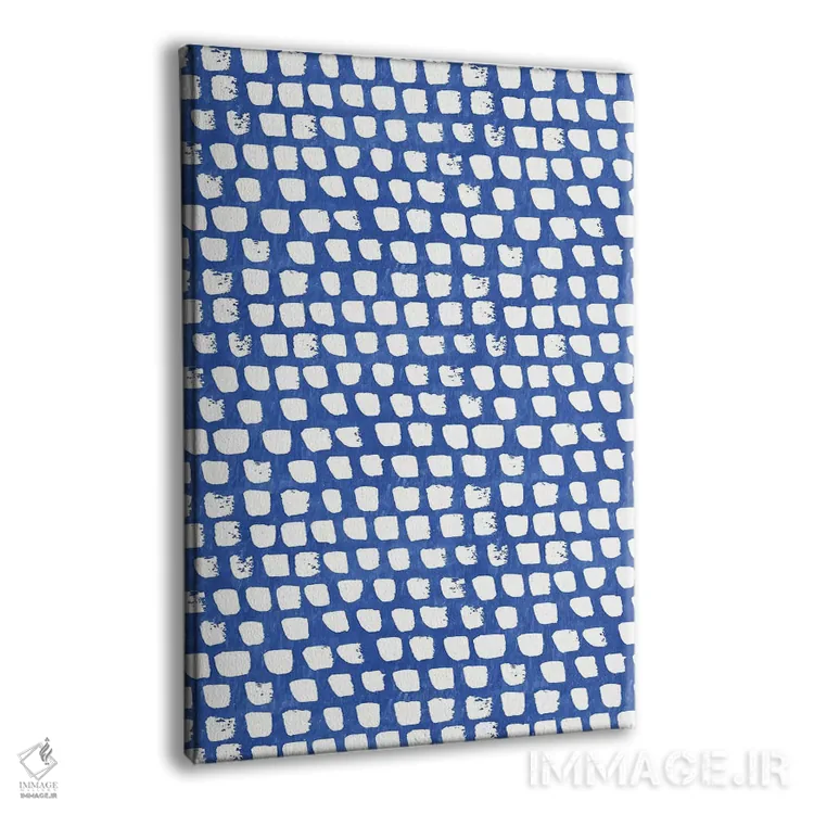 تابلو انتزاعی آشپزخانه آبی خانه ۳ اثر نانسی مک کنزی - نمای پرسپکتیو محصول