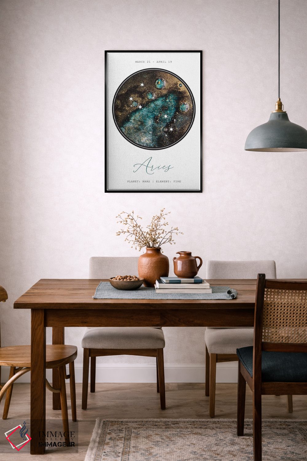 تابلو دکوراتیو صورت فلکی حمل اثر نائومی دیویس - D6B