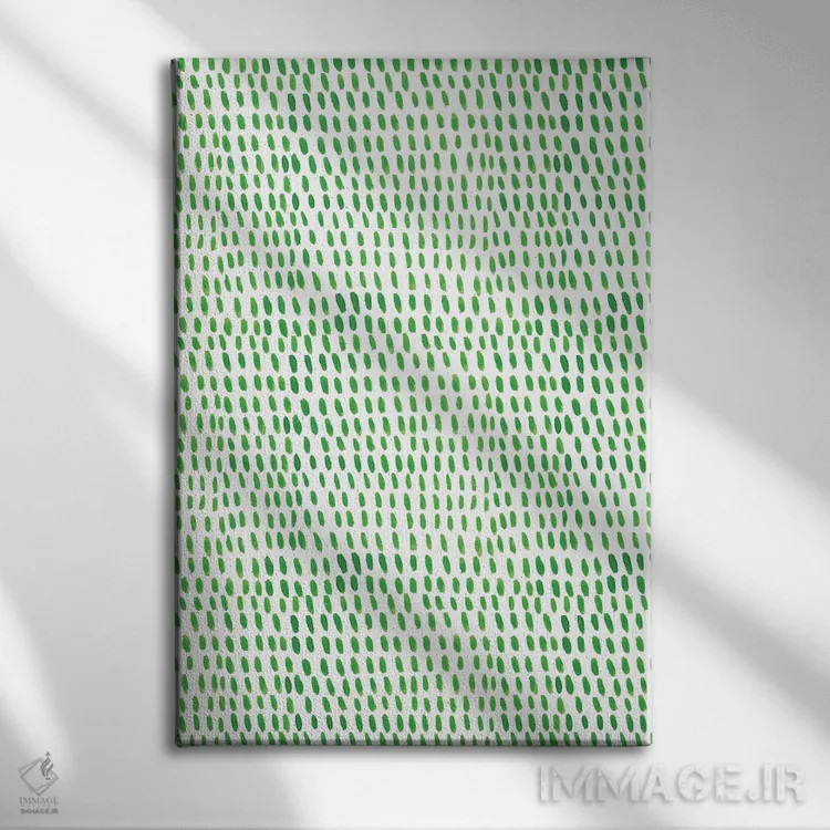 تابلو انتزاعی آشپزخانه آبی خانگی هفت اثر نانسی مک کنزی - نمای روبهرو روی دیوار