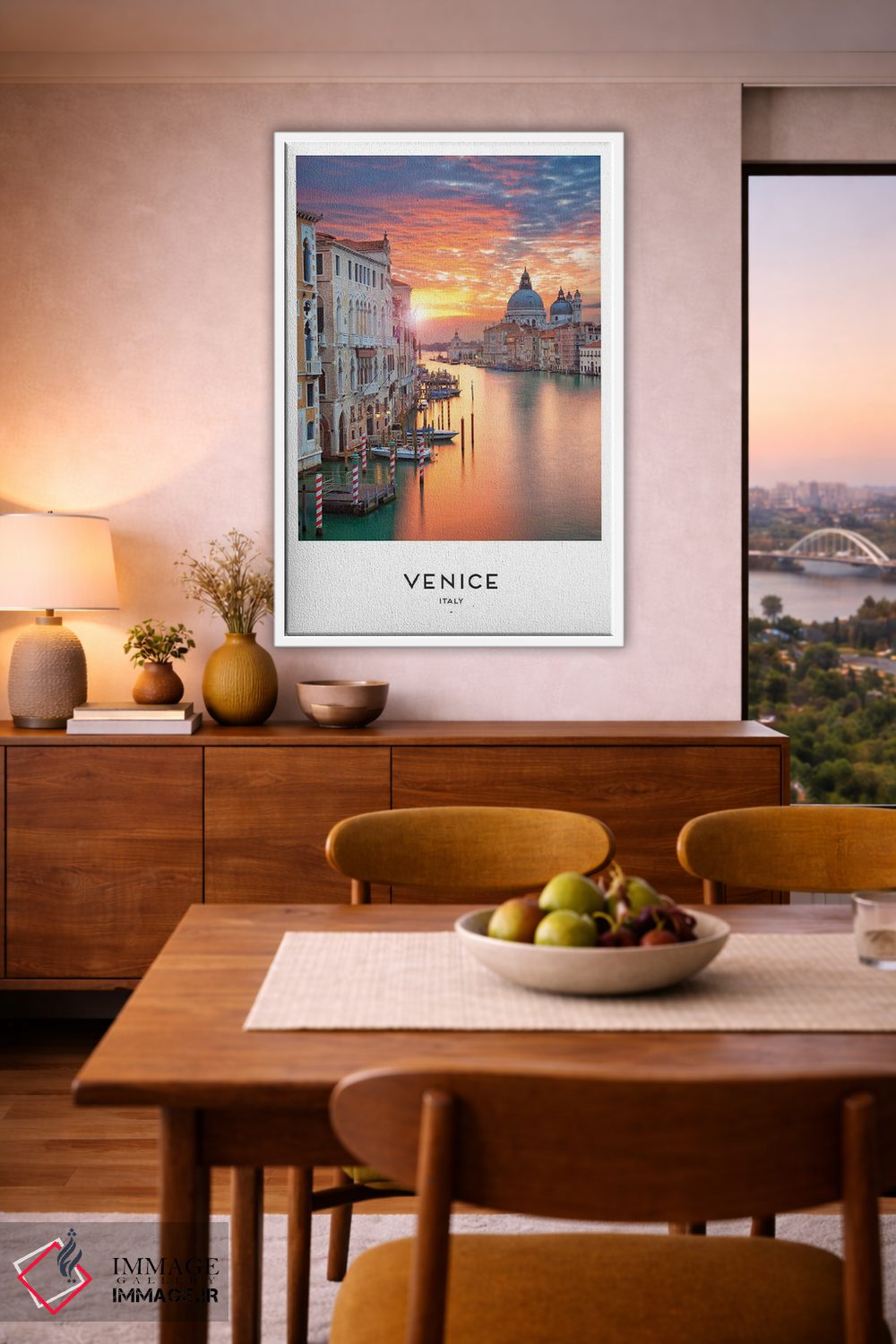 تابلو دکوراتیو ونیز ایتالیا اثر نائومی دیویس - D6W
