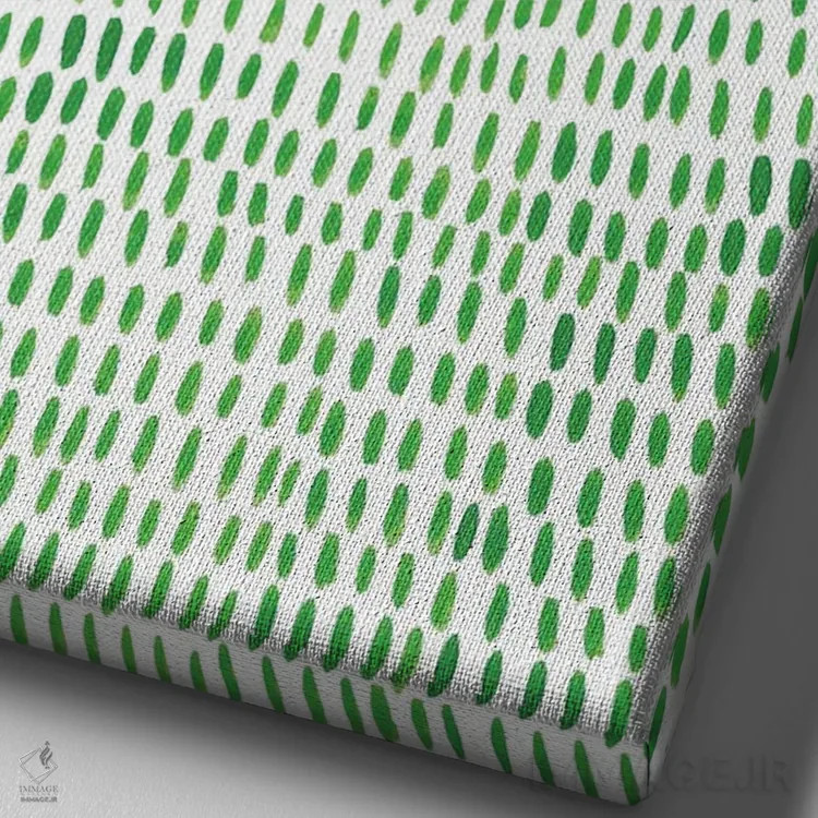 تابلو انتزاعی آشپزخانه آبی خانگی هفت اثر نانسی مک کنزی - نمای نزدیک بافت بوم