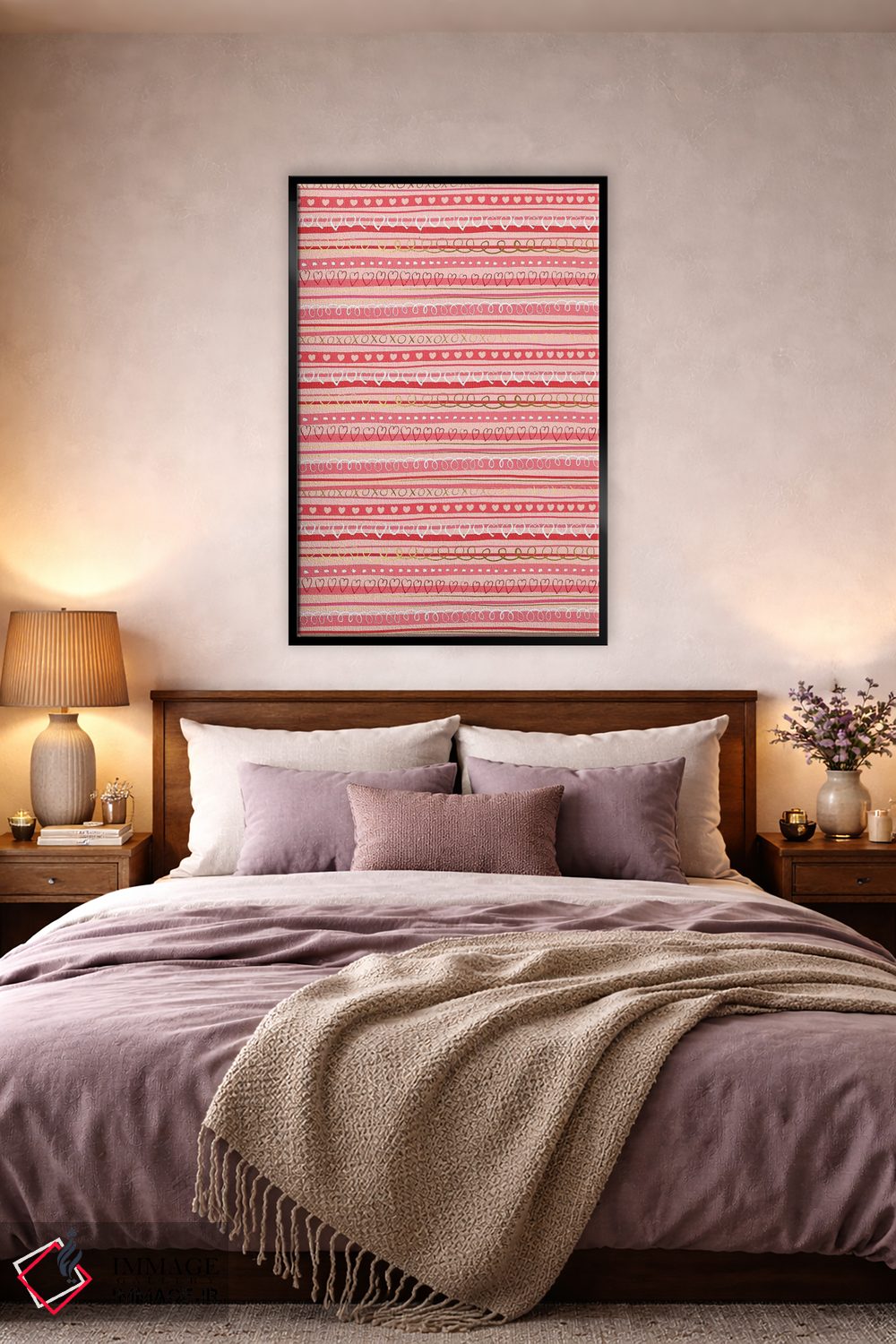 تابلو انتزاعی قلب و روح اثر نانسی مک کنزی - D3B