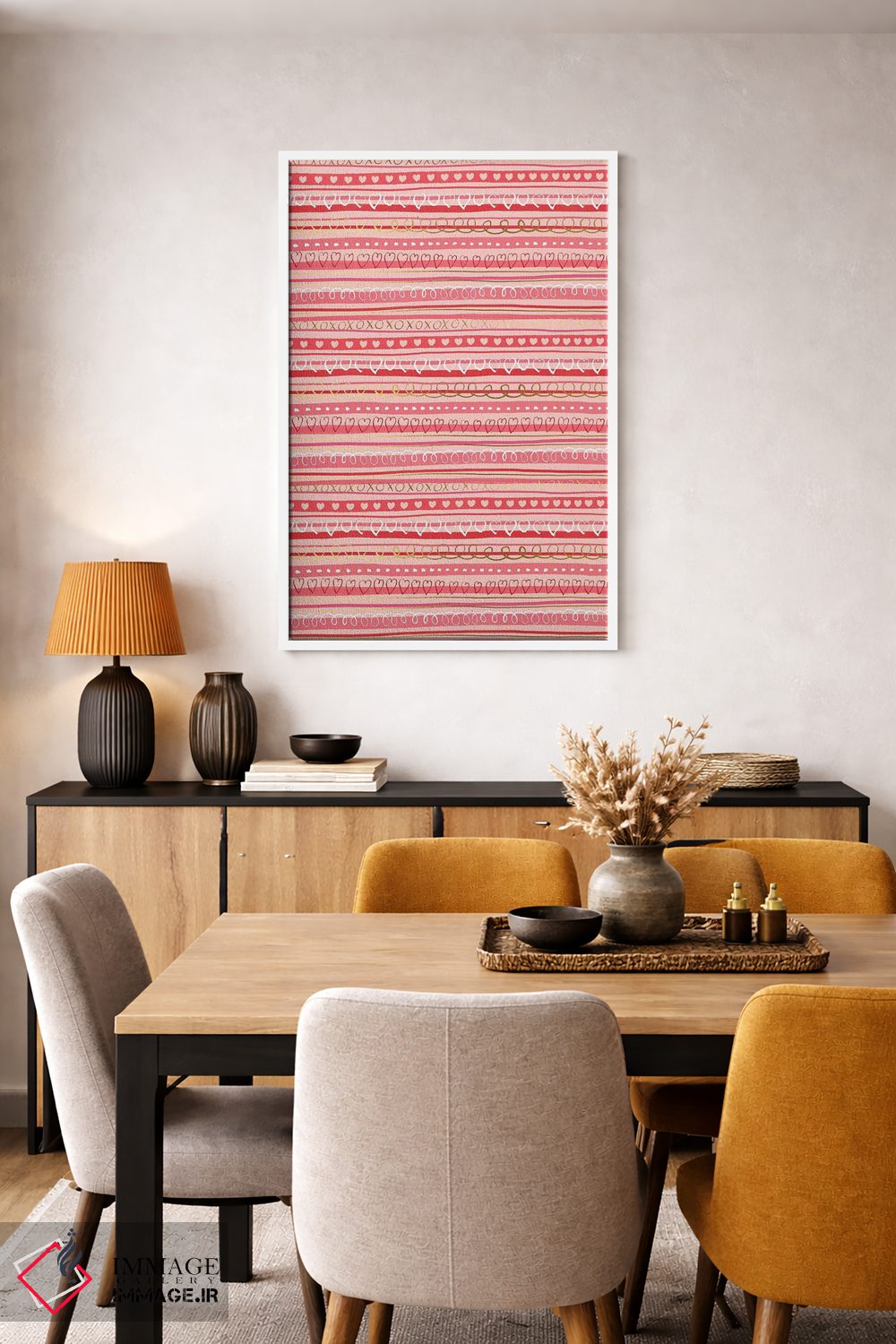 تابلو انتزاعی قلب و روح اثر نانسی مک کنزی - D4W