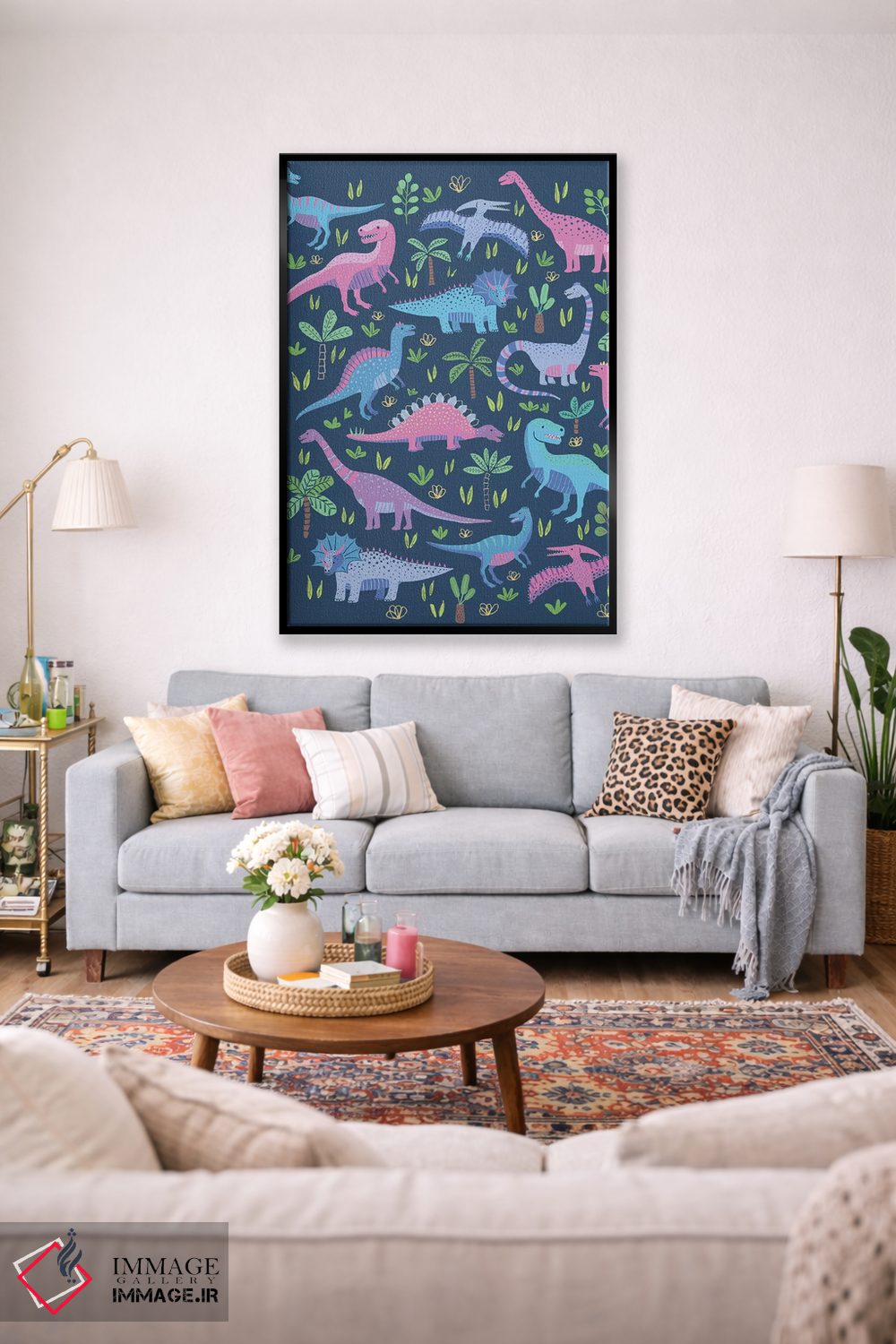 تابلو دکوراتیو بازی دایناسوری ۲ اثر نانسی مک کنزی - D2B