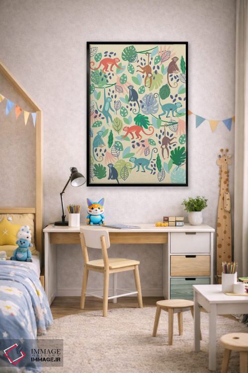 تابلو دکوراتیو دوستان جنگلی ۴ اثر نانسی مک کنزی - D2B