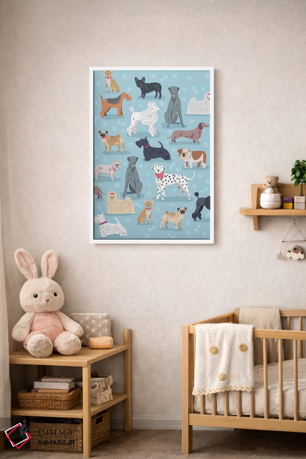 تابلو دکوراتیو سگ و استخوان روزمره ۱ اثر نانسی مک کنزی - D2W