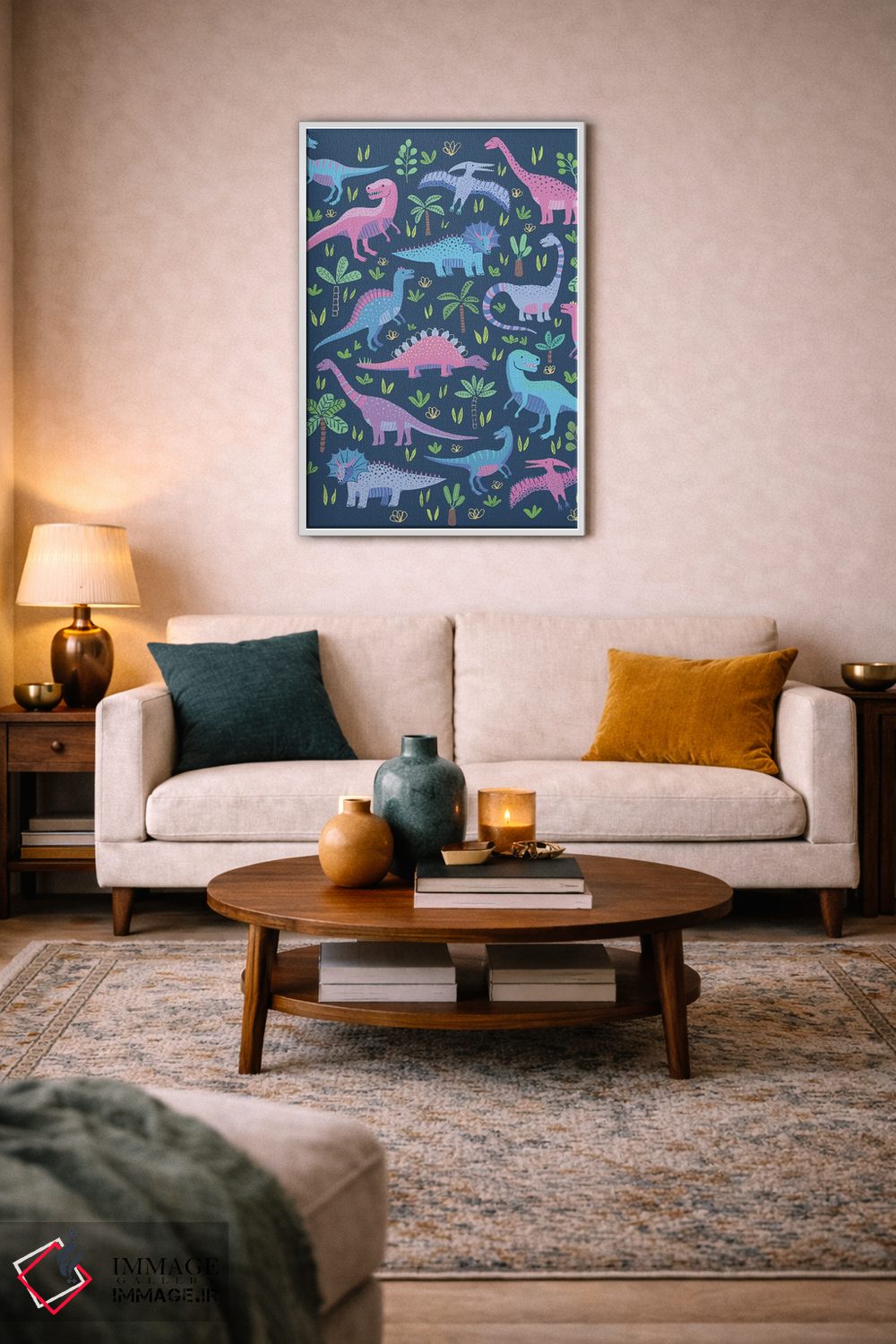 تابلو دکوراتیو بازی دایناسوری ۲ اثر نانسی مک کنزی - D4W