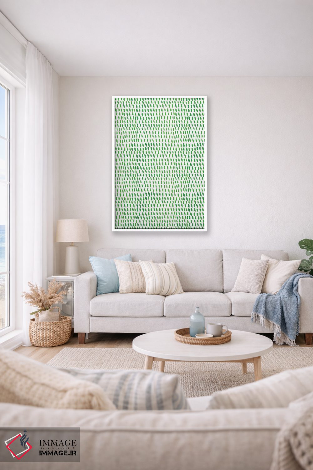 تابلو انتزاعی آشپزخانه آبی خانگی هفت اثر نانسی مک کنزی - D1W