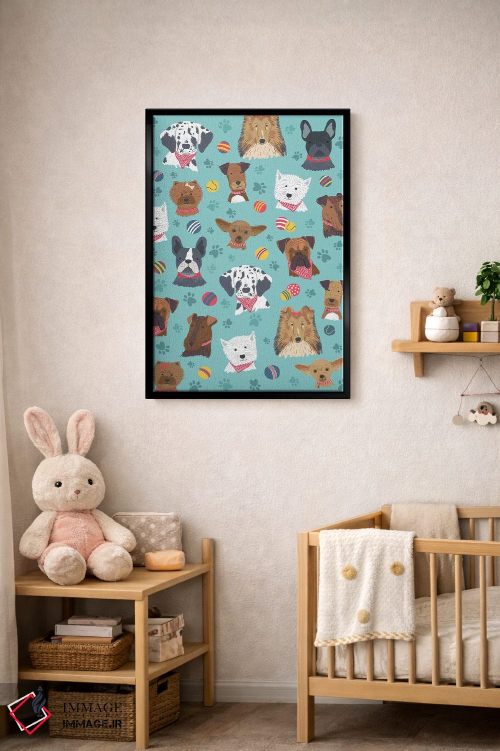 تابلو دکوراتیو سگ و استخوان روزمره ۲ اثر نانسی مک کنزی - D5B