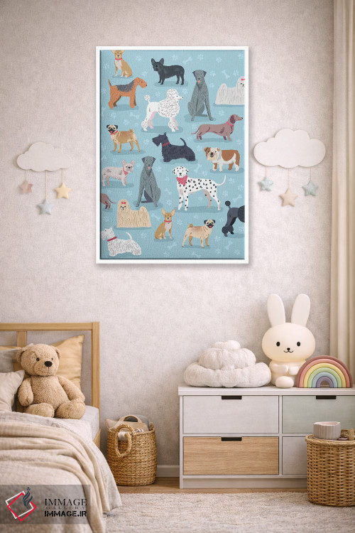 تابلو دکوراتیو سگ و استخوان روزمره ۱ اثر نانسی مک کنزی - D4W