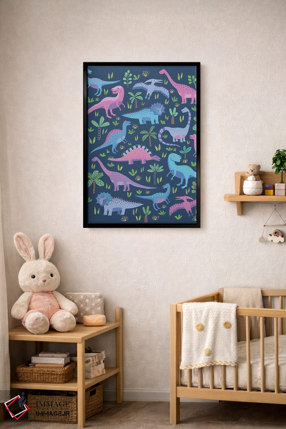 تابلو دکوراتیو بازی دایناسوری ۲ اثر نانسی مک کنزی - D5B