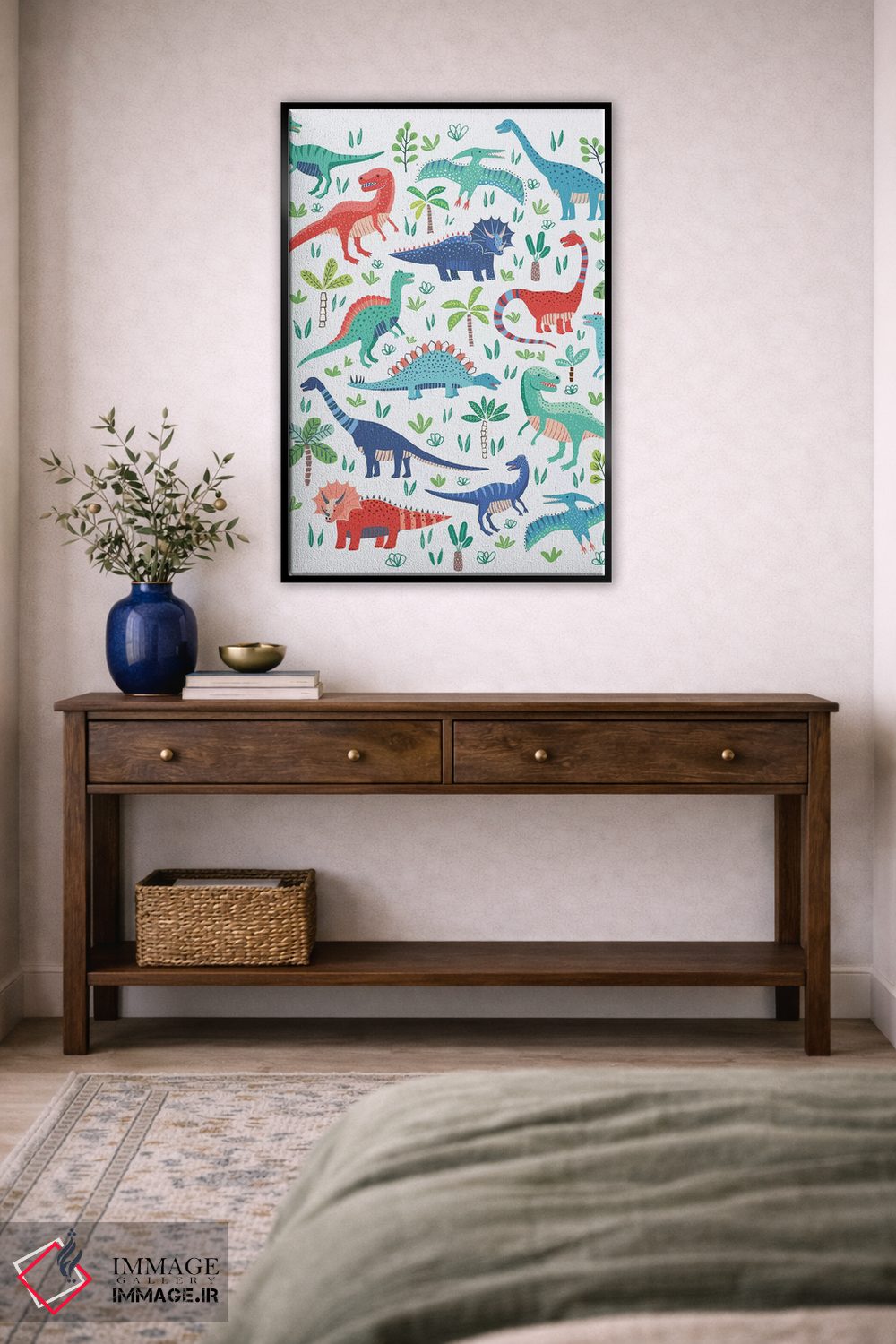 تابلو دکوراتیو بازی دایناسوری ۱ اثر نانسی مک کنزی - D6B