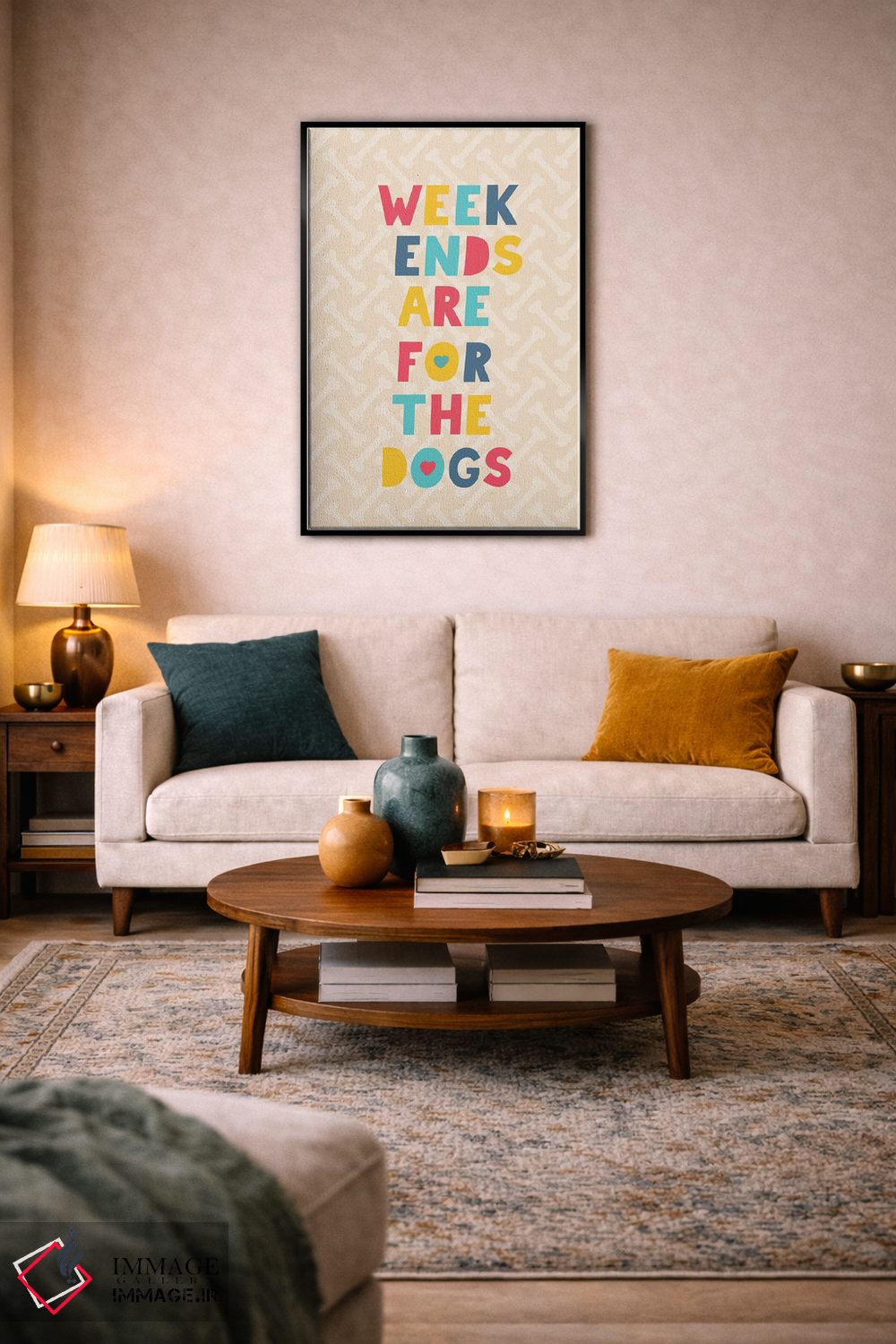 تابلو دکوراتیو سگ و استخوان روزمره ۴ اثر نانسی مک کنزی - D3B