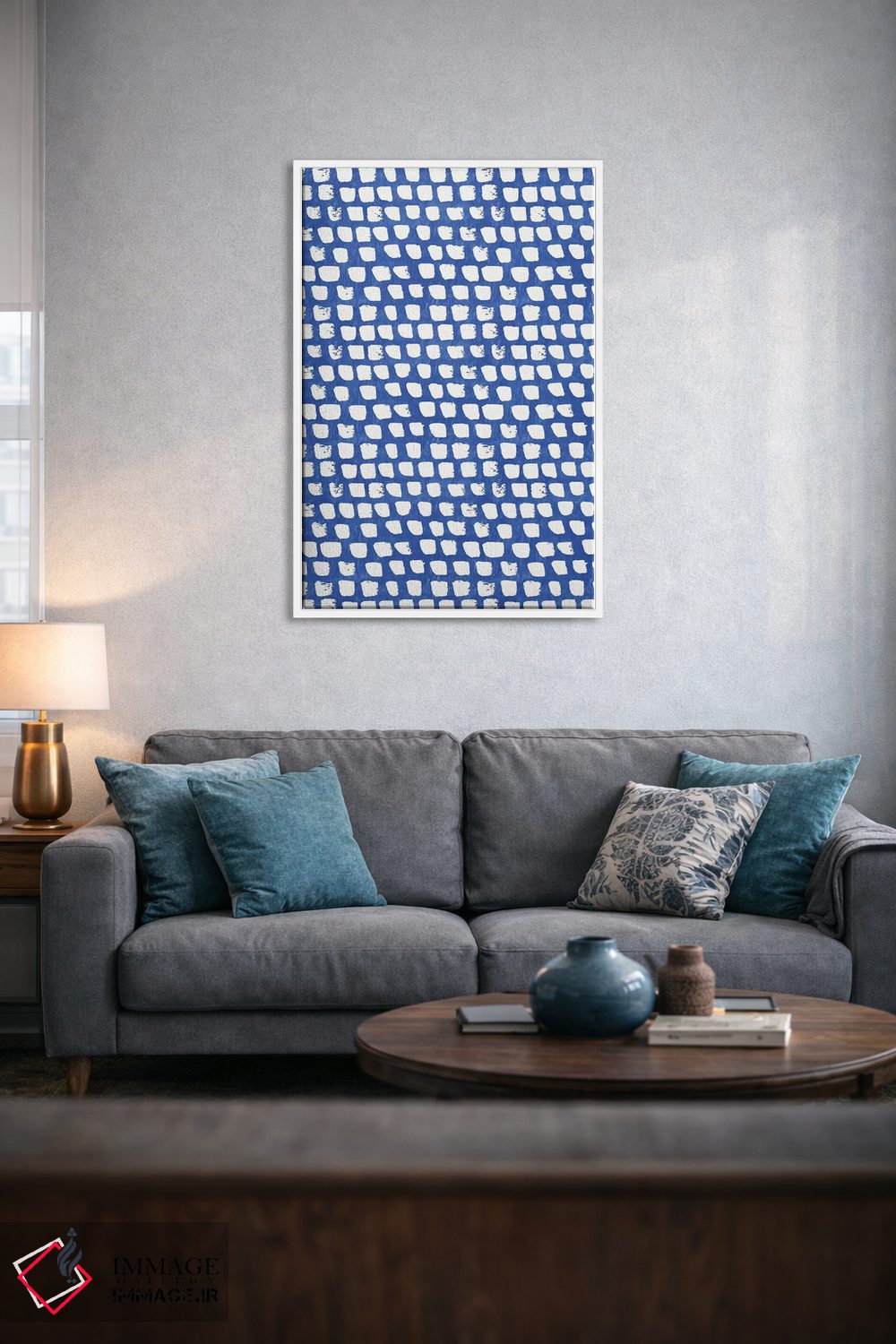 تابلو انتزاعی آشپزخانه آبی خانه ۳ اثر نانسی مک کنزی - D3W