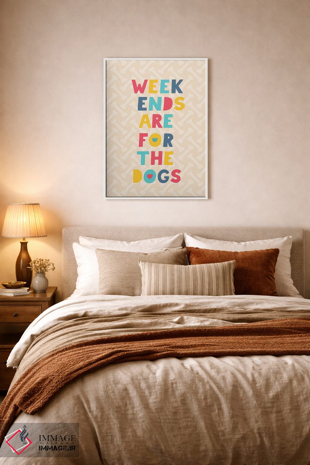 تابلو دکوراتیو سگ و استخوان روزمره ۴ اثر نانسی مک کنزی - D5W