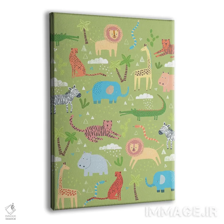 تابلو دکوراتیو دوستان جنگلی سه اثر نانسی مک کنزی - نمای پرسپکتیو محصول