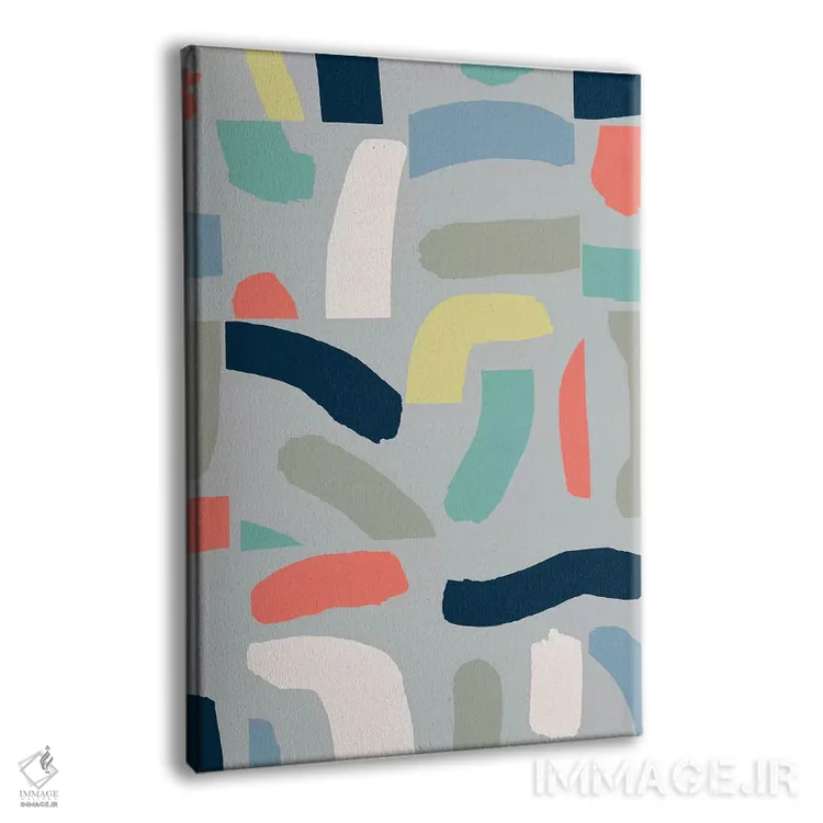 تابلو انتزاعی قلم مو کشی اثر نانسی مک کنزی - نمای پرسپکتیو محصول