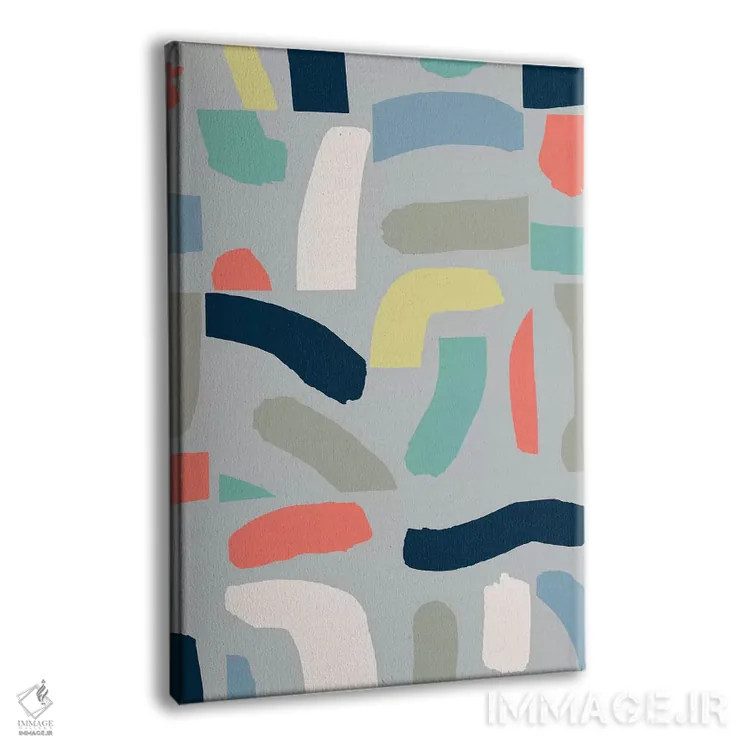 تابلو انتزاعی قلم مو کشی اثر نانسی مک کنزی - نمای پرسپکتیو محصول