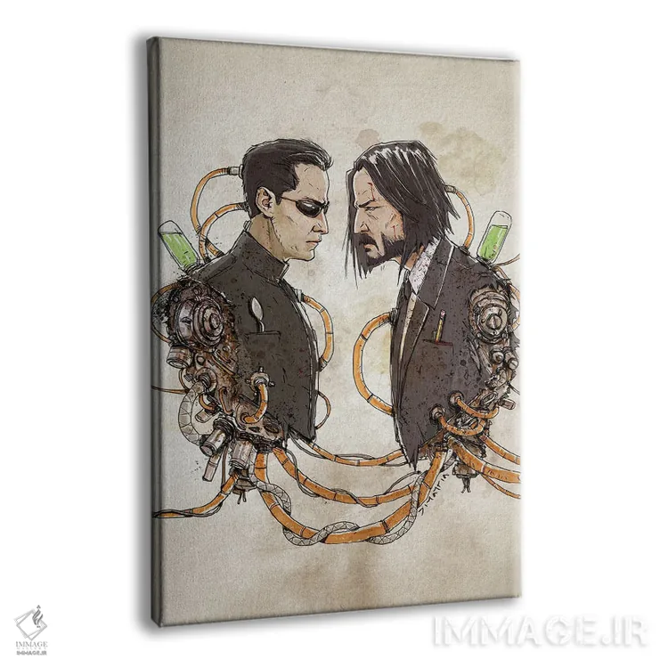 تابلو دکوراتیو دوپلوهای زنگ زده: نئو ویک اثر نیکو دی متیا - نمای پرسپکتیو محصول