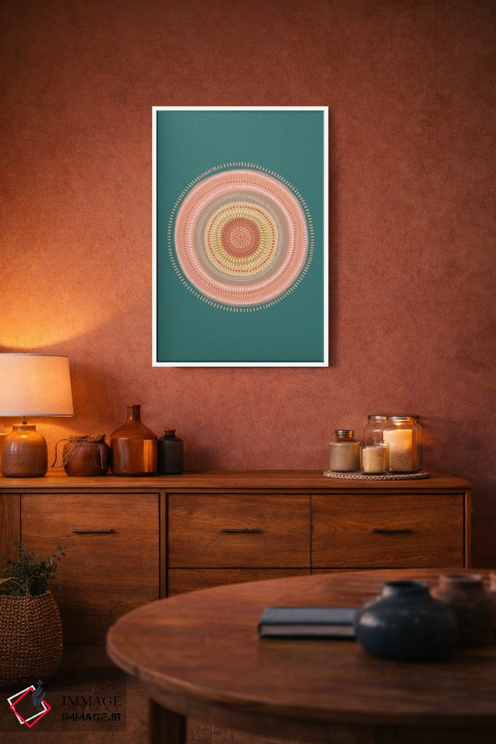 تابلو دکوراتیو بیابان بوهو اثر نانسی مک کنزی - D3W