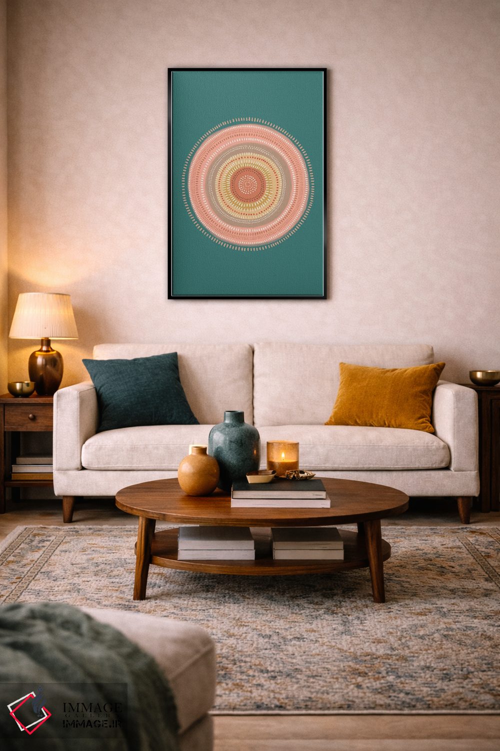 تابلو دکوراتیو بیابان بوهو اثر نانسی مک کنزی - D4B