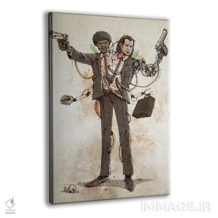 تابلو دکوراتیو دوپلوهای زنگ زده: وینسنت و جولز اثر نیکو دی متیا - نمای پرسپکتیو محصول