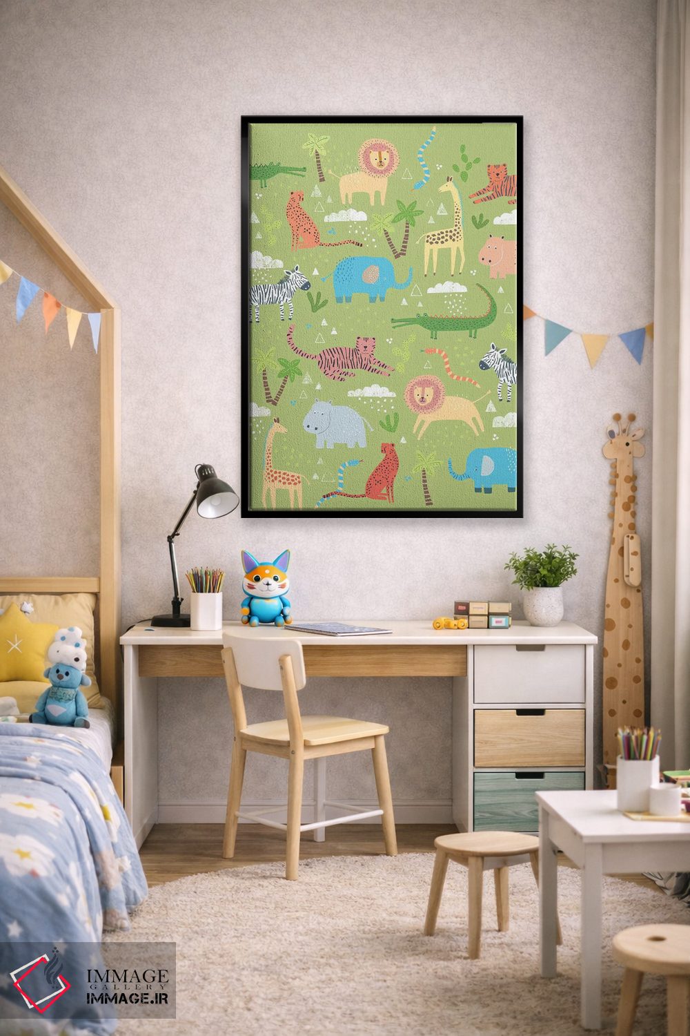 تابلو دکوراتیو دوستان جنگلی سه اثر نانسی مک کنزی - D2B